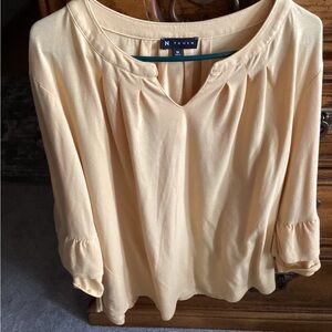 Women's Yellow Blouse N Touch, size 1X